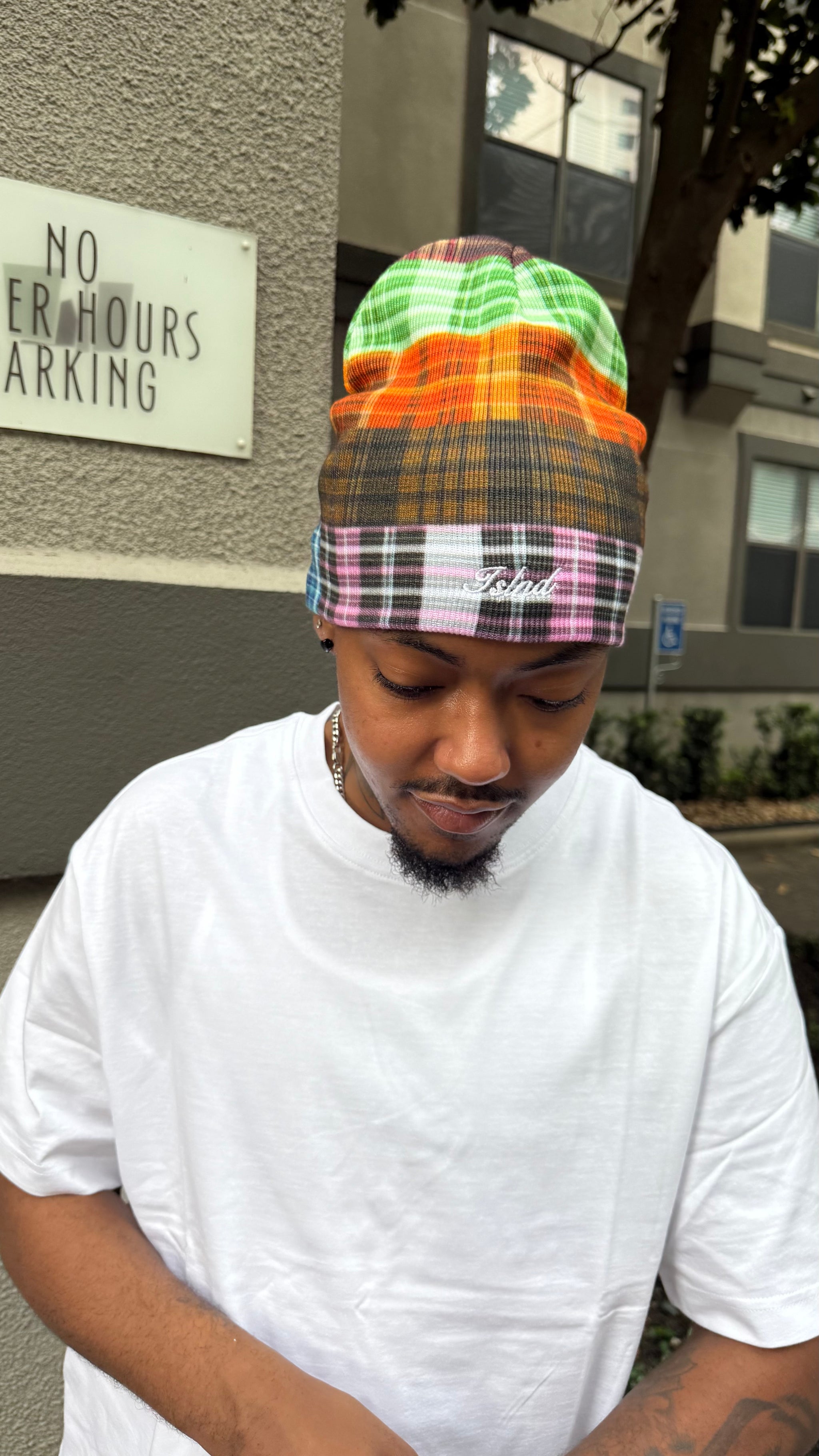 Plaid Panel V2 Beanie