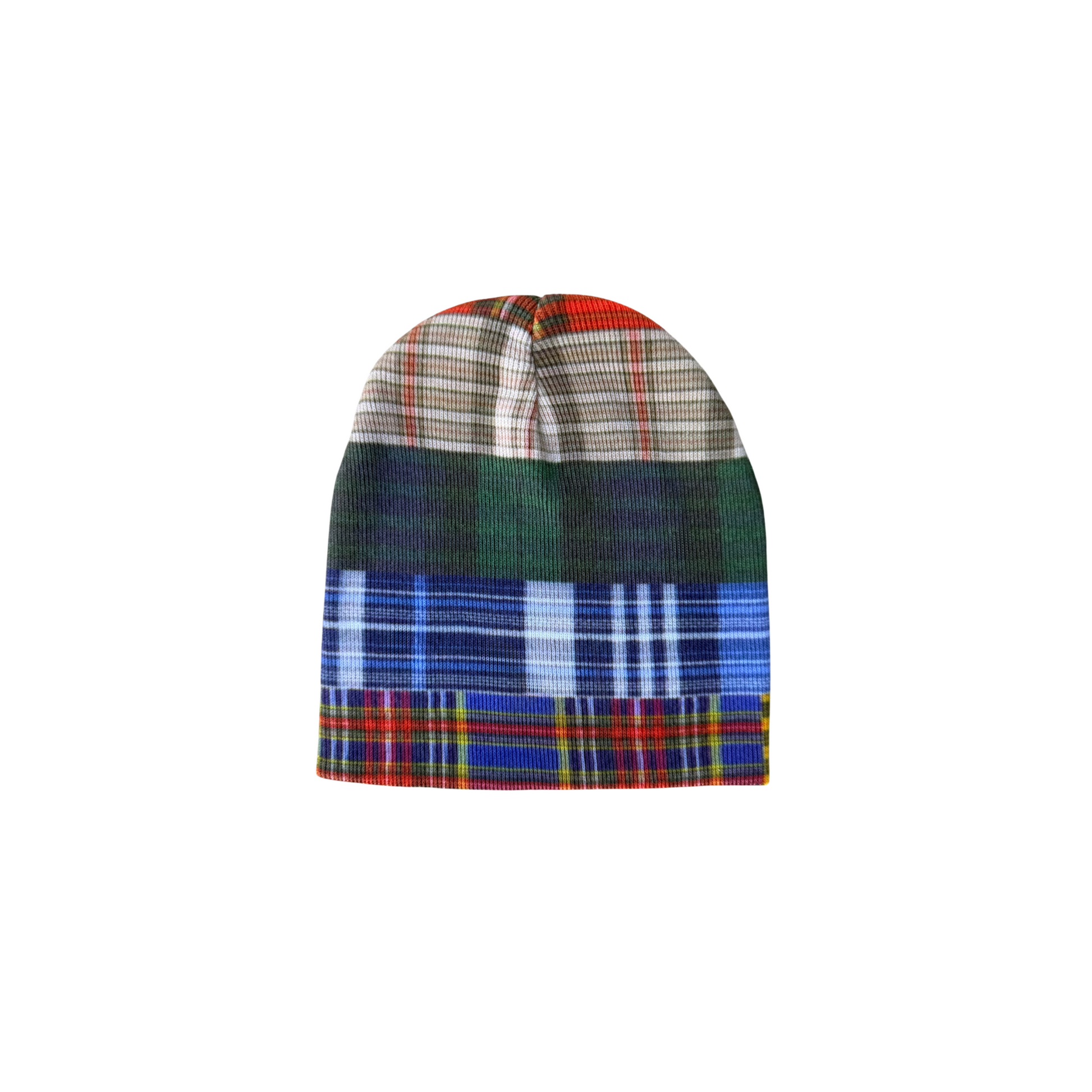 Plaid Panel Beanie – PrivateIslnd
